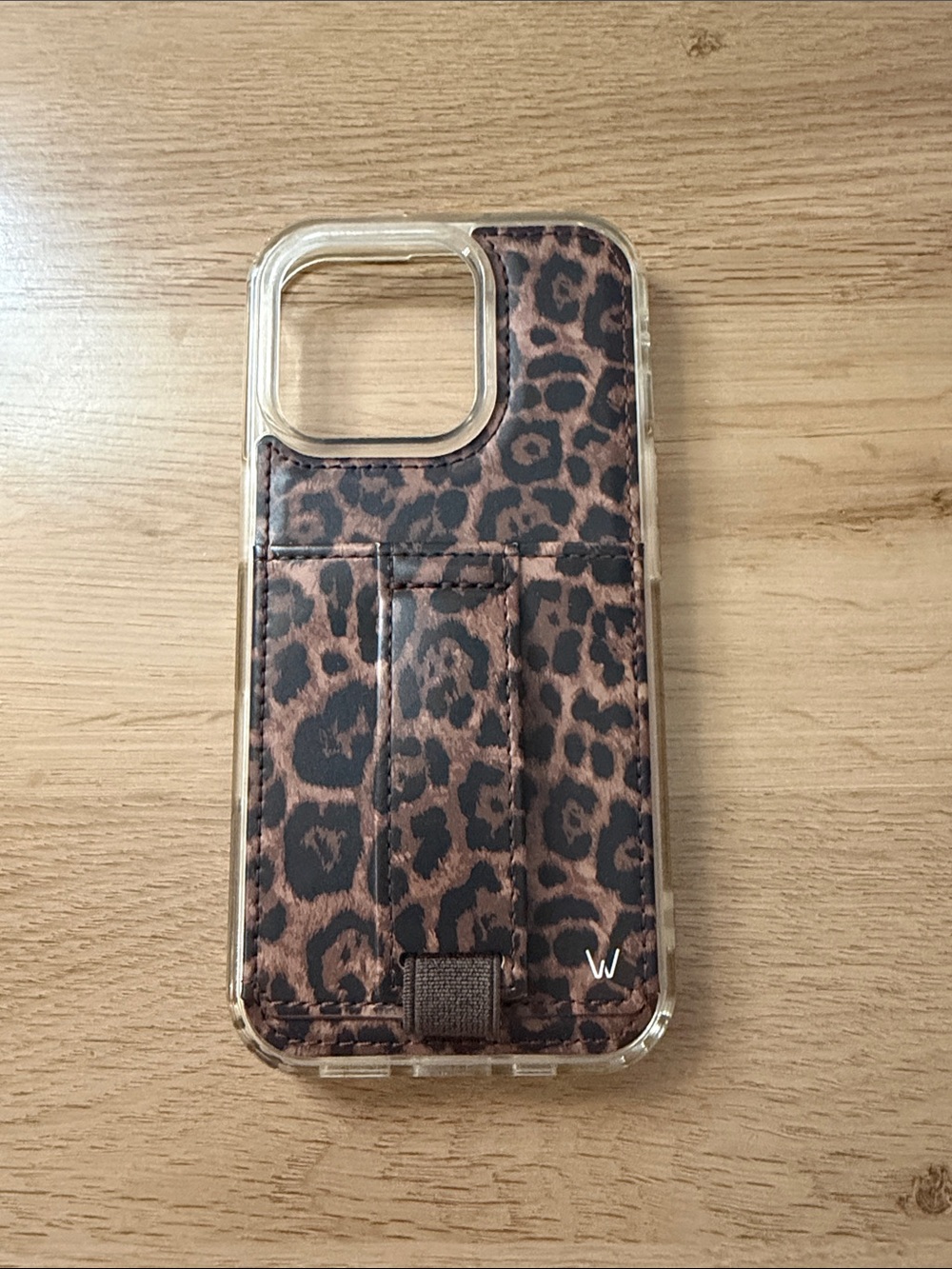 Walli IPhone 16 Pro Leopard Print Phone Wallet Case - Brown